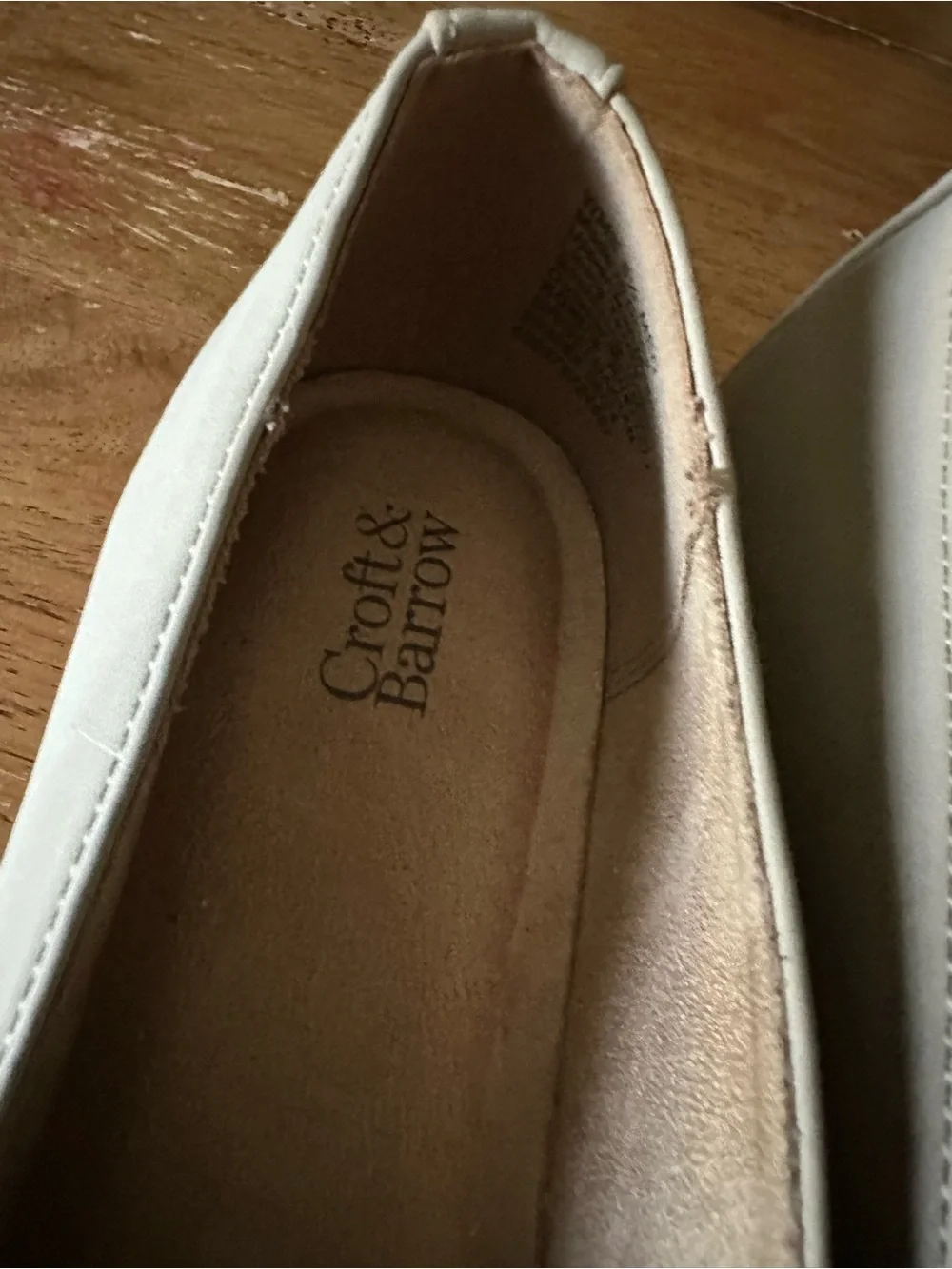 croft & barrow Neutral Beige Penny Loafers